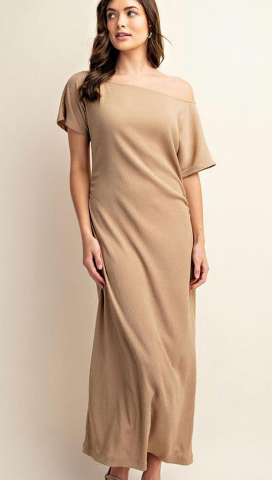 “Darilyn “ Off The Shoulder Midi Dress