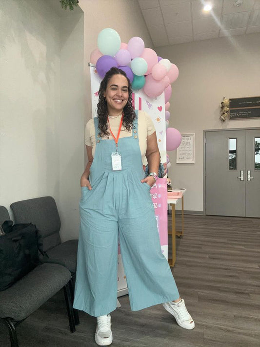 “Ruth” overall with side pockets