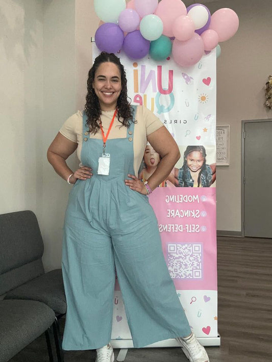 “Ruth” overall with side pockets