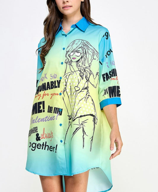 “Shirley” Shirt Dress