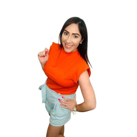 Orange retro top!