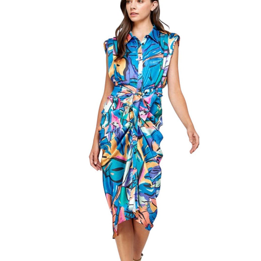 Katia Abstract Print Dress