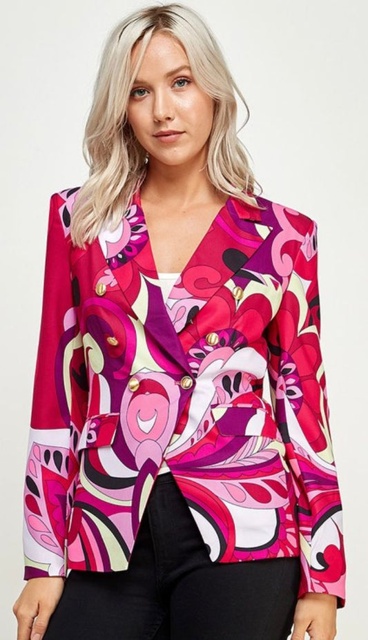 Cindy Graphic Blazer