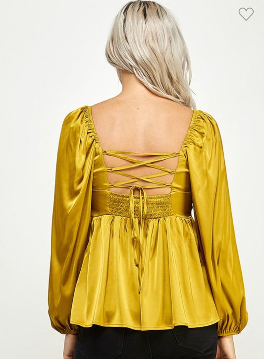 Janise Satin Gold Top