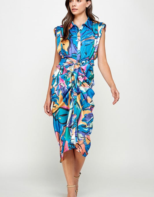 Katia Abstract Print Dress